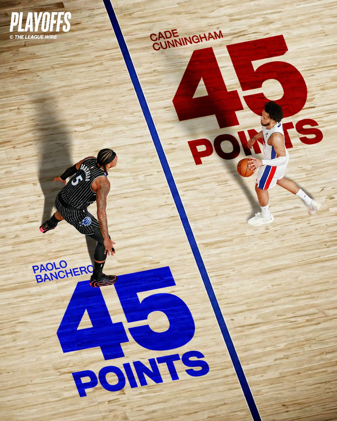Paolo Banchero and Cade Cunningham 45 points