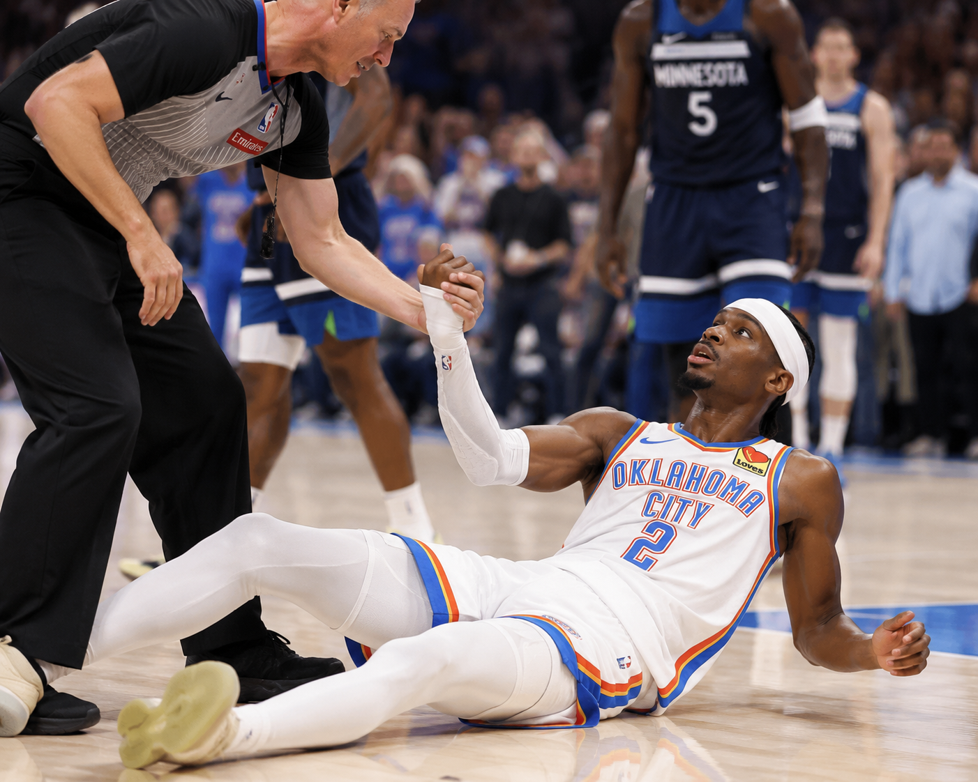 Shai Gilgeous-Alexander flopping